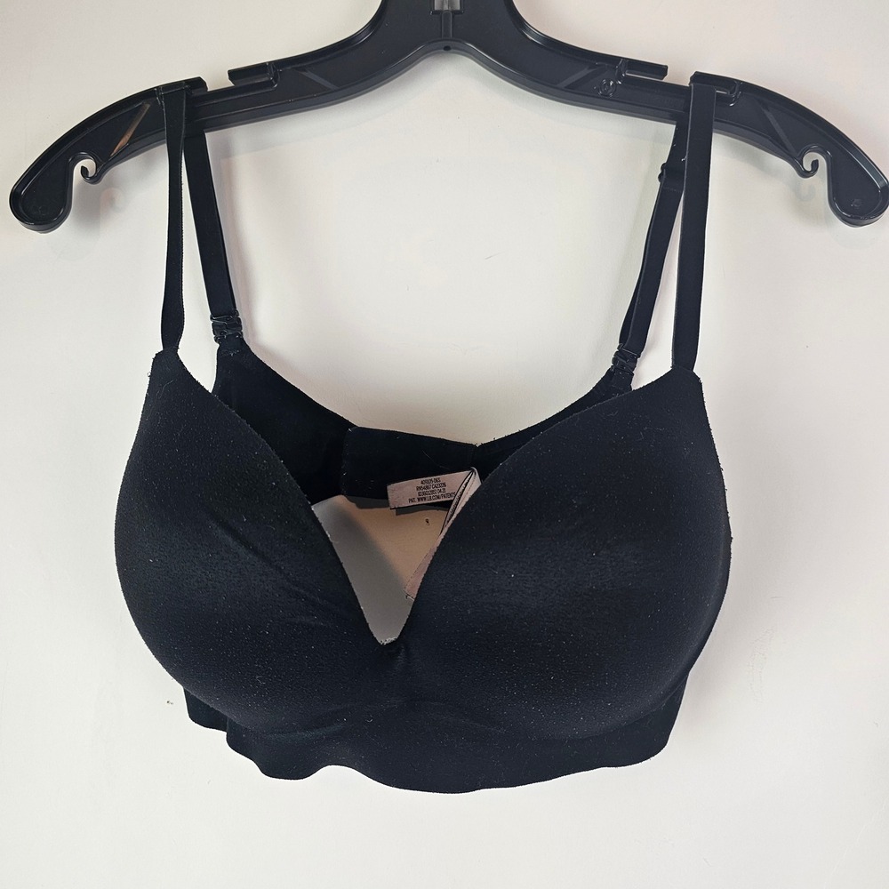 Victorias Secret Incredible Wireless Padded Bra Black 34D Comfort No Wire